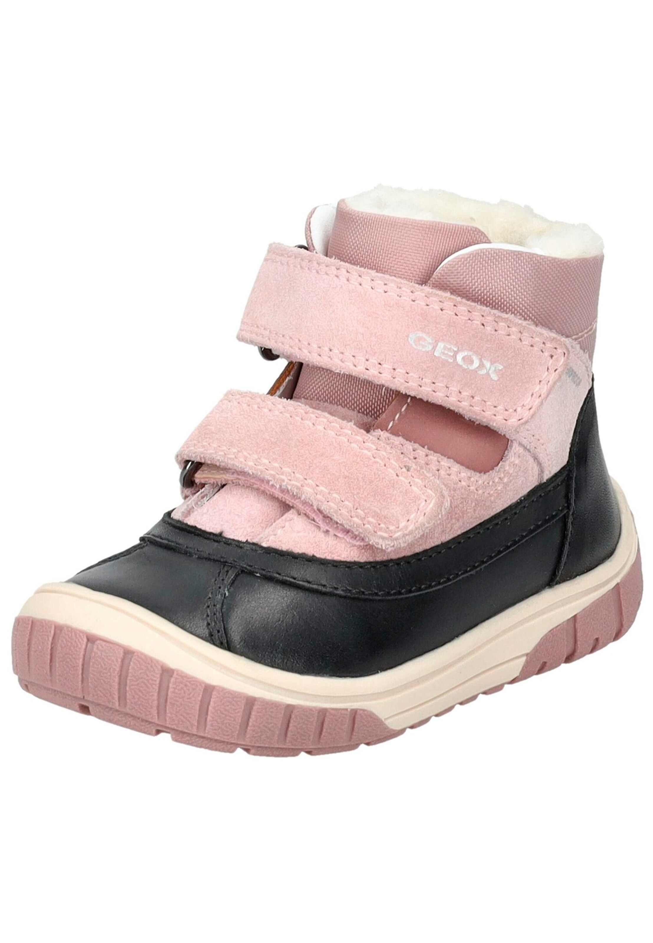 GEOX Stiefelette Schwarz/Rosa
