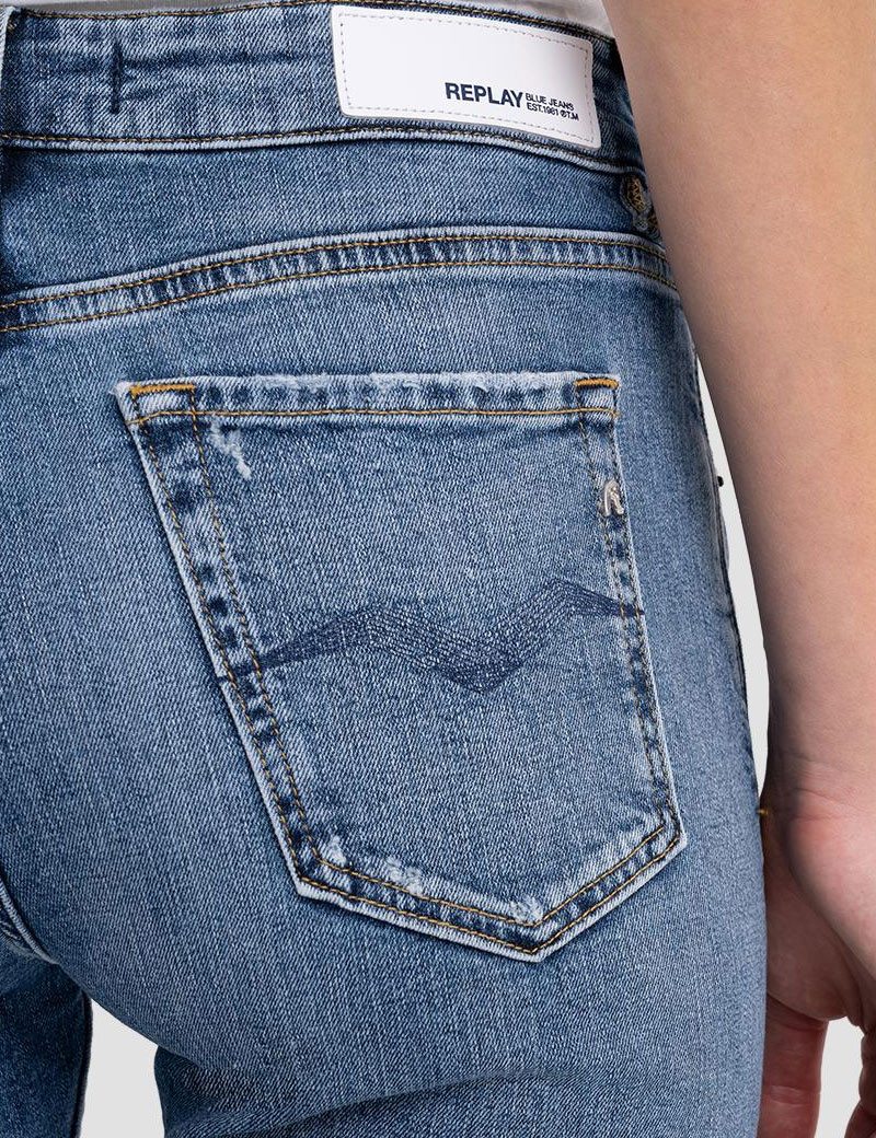 REPLAY JEAN FEMME MARTY BOYFIT BLEU MOYEN