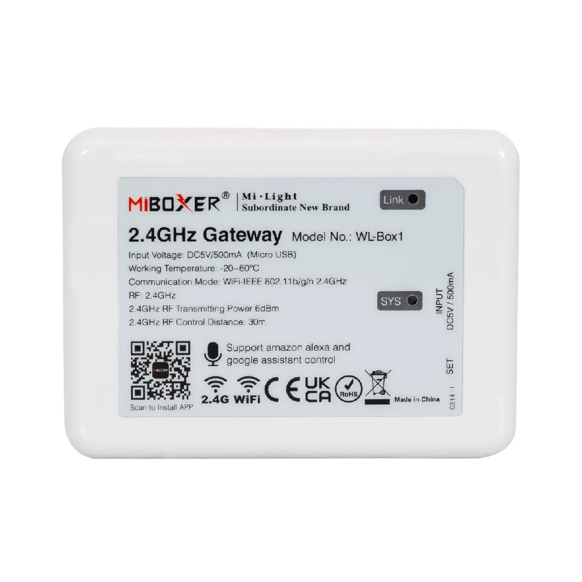 Ledkia MiBoxer Gateway WL-box1 - Blanc