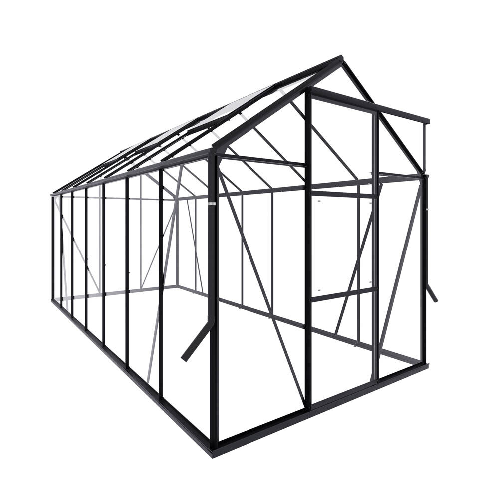 Royal Well Kate V - Tuinkas - zwart - 217x192x436 cm - Veiligheidsglas