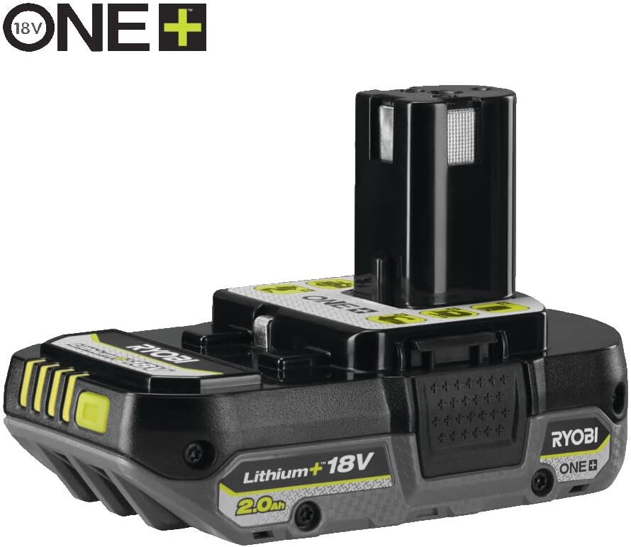 RYOBI 18 V ONE+ Akku-Hochentaster RPP182020, Schwertlänge 20 cm, Kettengeschwindigkeit 5,5 m/s, inkl. 2,0 Ah Akku und Ladegerät