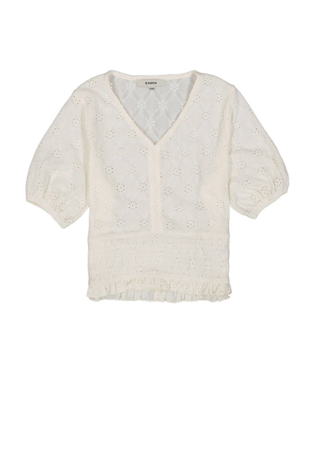 Garcia top van polyester wit