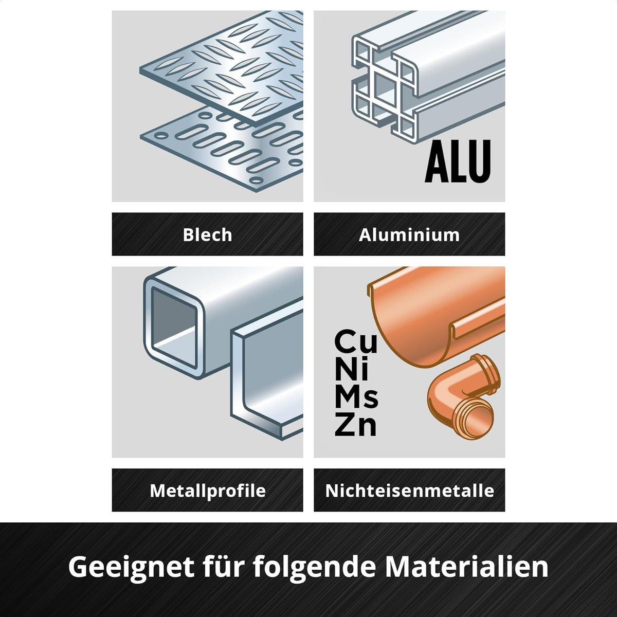 Originele Einhell S-CASE 10-delige metaalborenset (gemaakt van HSS 4241 staal, E 6.3 schacht, 135° split-point punt, rolgesmede type N spiraal inclusief opbergdoos)