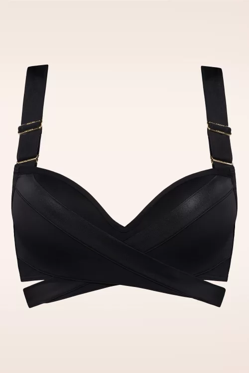 Marlies Dekkers Cache Coeur push-up bikinitop in zwart