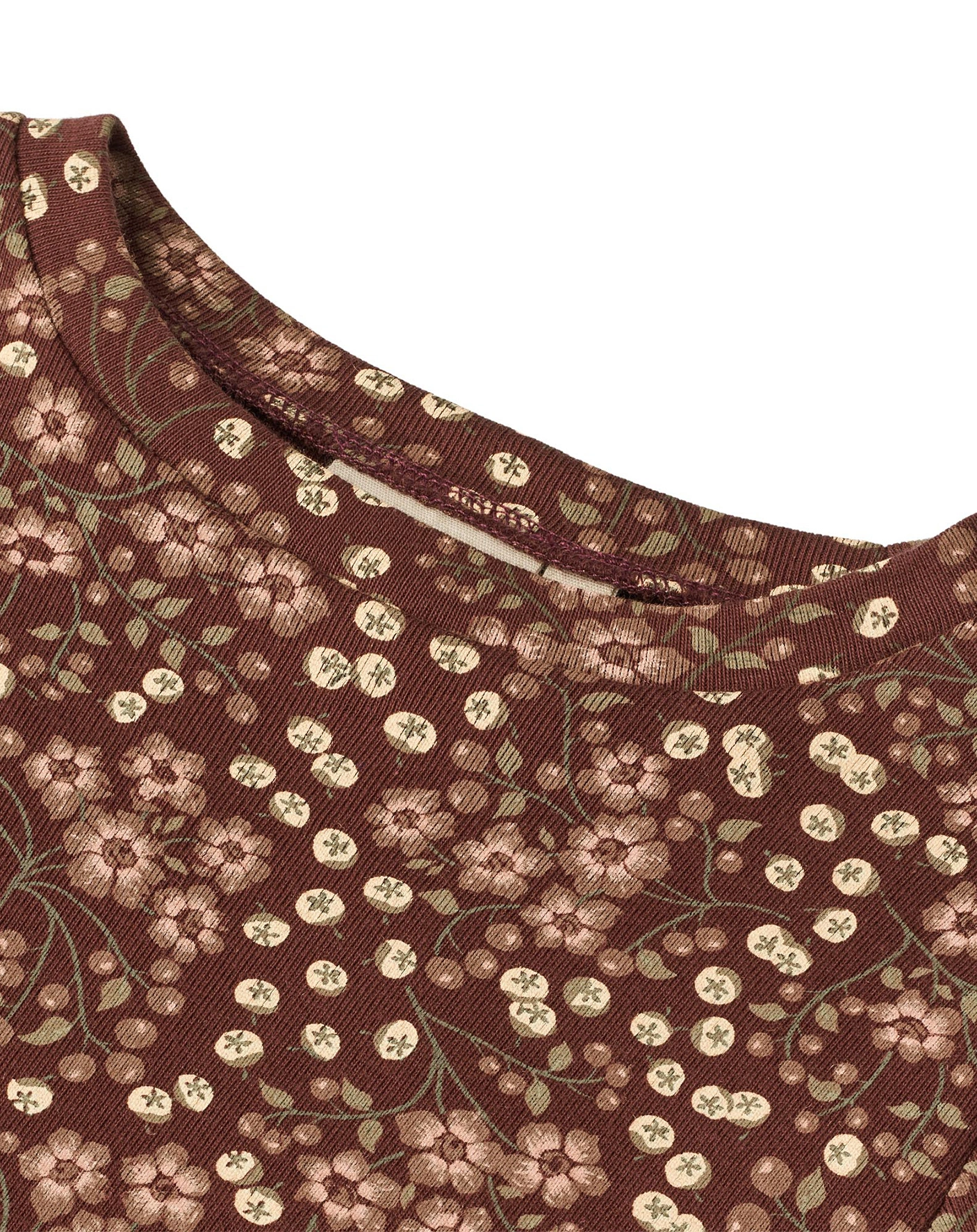 Langarm-Kleid SESSA BERRIES in aubergine