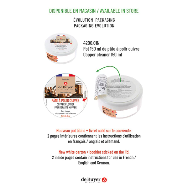 Pâte à polir pour cuivre De Buyer