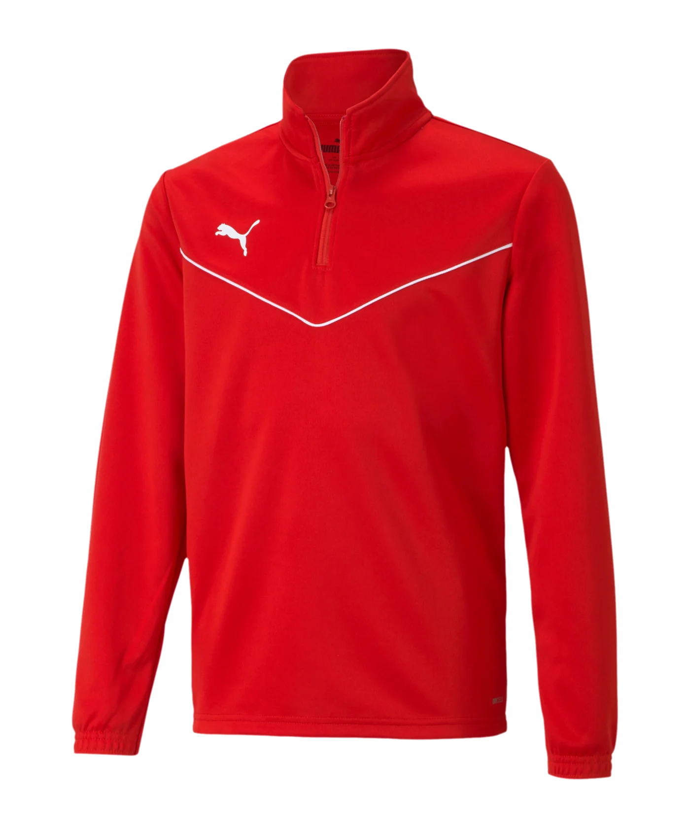 PUMA teamRISE HalfZip Sweatshirt Kids Rot F01