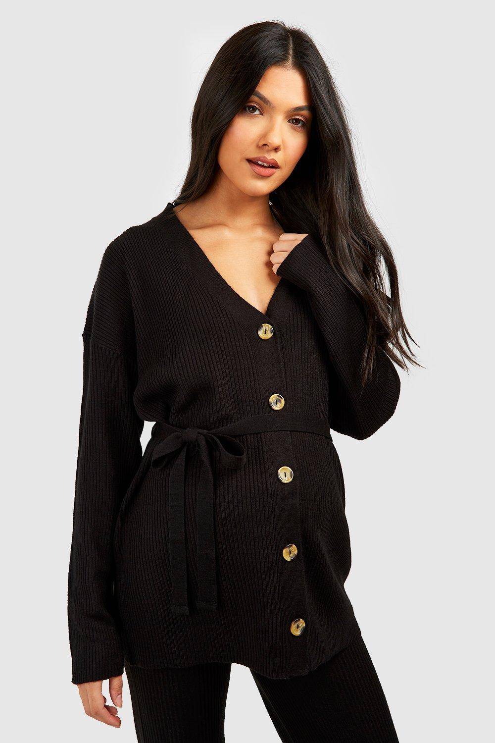 boohoo Maternité Cardigan Tricoté & Ensemble Coordonné Pantalon Large