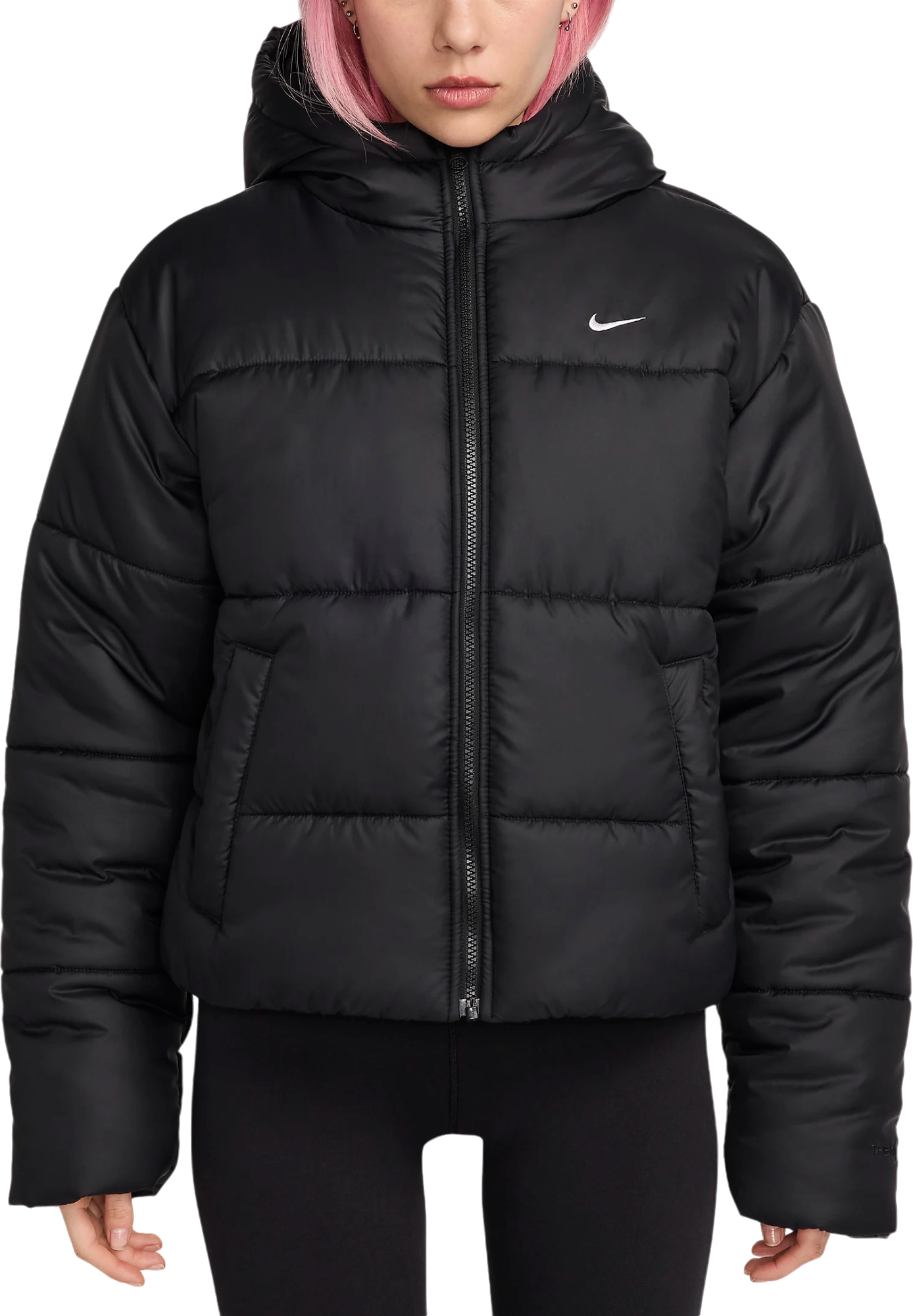 Nike Synthetic Puffer Jacke Damen Schwarz F010