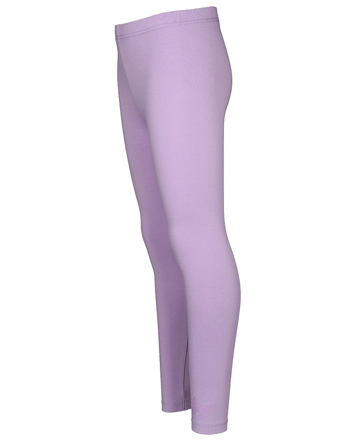 Leggings LYNFORD mit Glitzer-Schmetterling in flieder