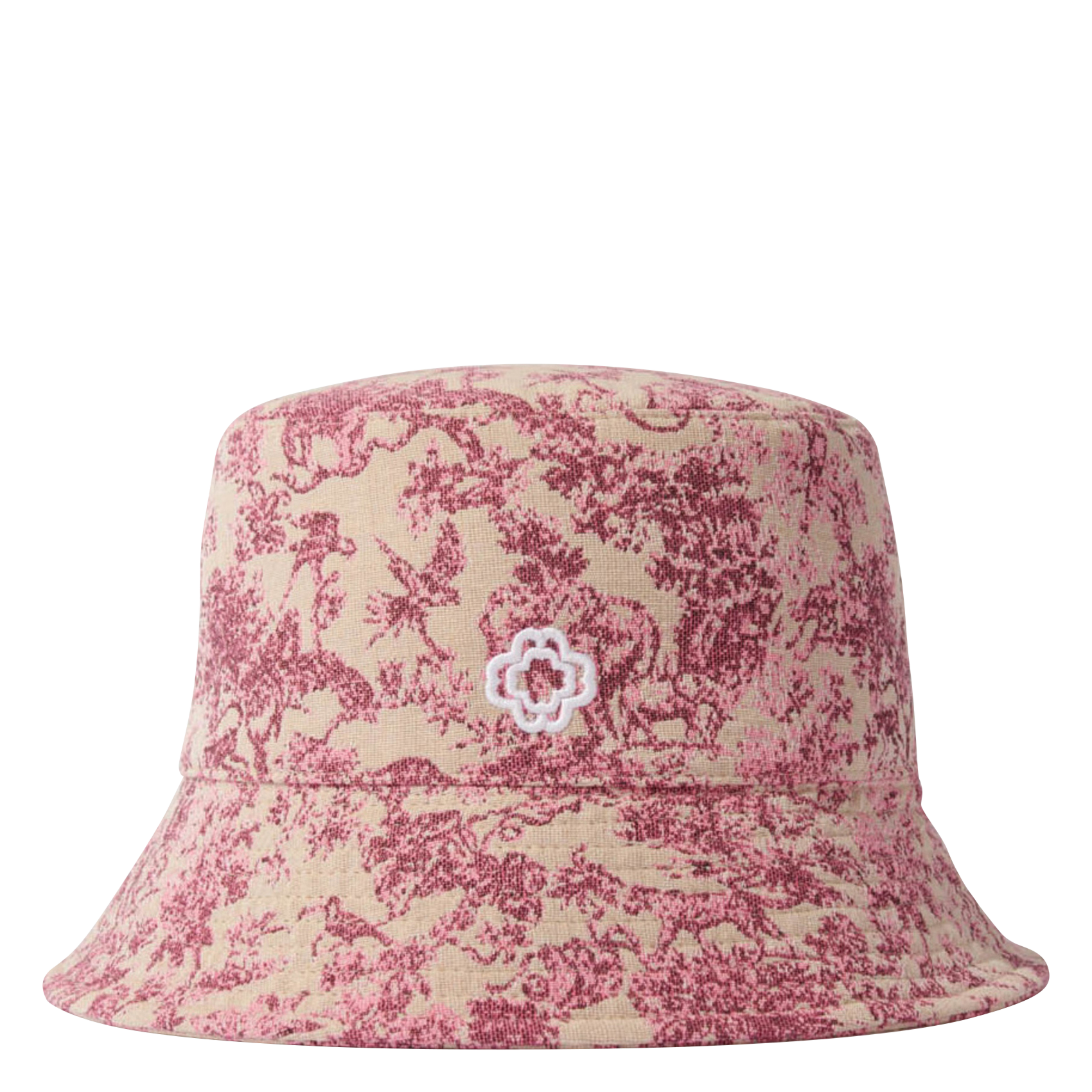 Bob imprimé en coton mélangé | Rose