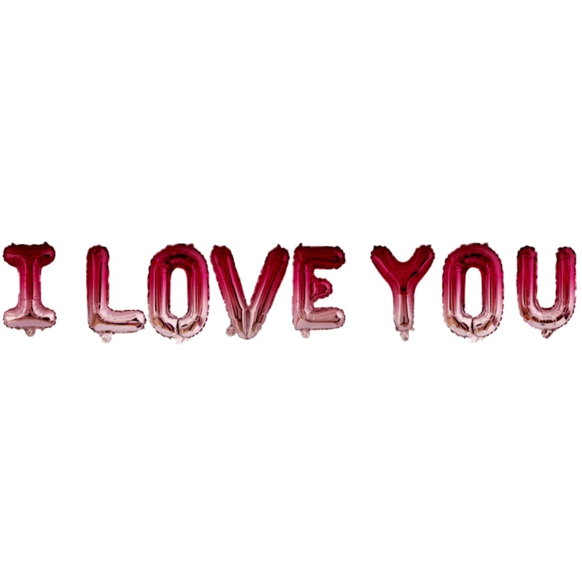 Roze Helium Ballon I Love You Leeg 36cm 8st