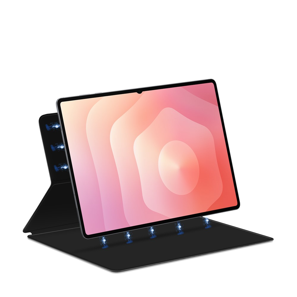 Samsung Galaxy Tab S11 Ultra Smart Cover Flip Case Leder Tasche Schutzhülle Magnetcover   S-Pen Halterung - Schwarz
