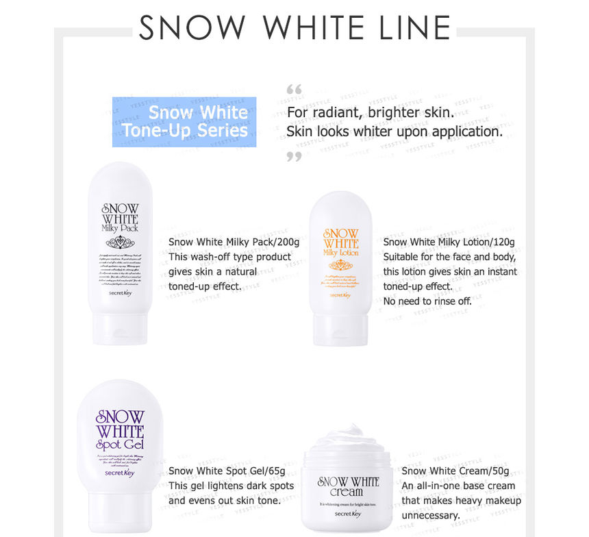 Geheime Sleutel - Sneeuwwitje Crème 50g