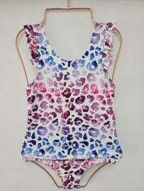 Only leopard swimsuit - blauw/paars
