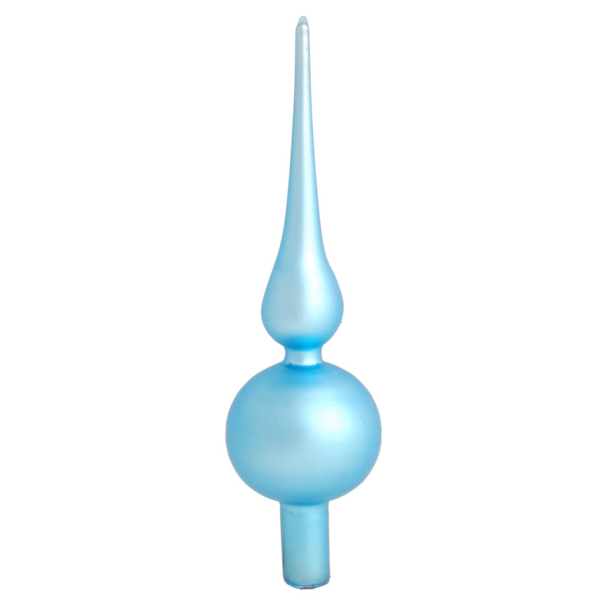 Effen blauw kanten ornament, mat, 23 cm, 1 stuk, kerstballen, kerstversieringen, kersthangers