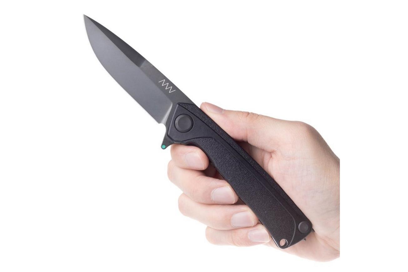 ANV Knives Z100 BB Sleipner Black DLC GRN Linerlock Z100-052, zakmes
