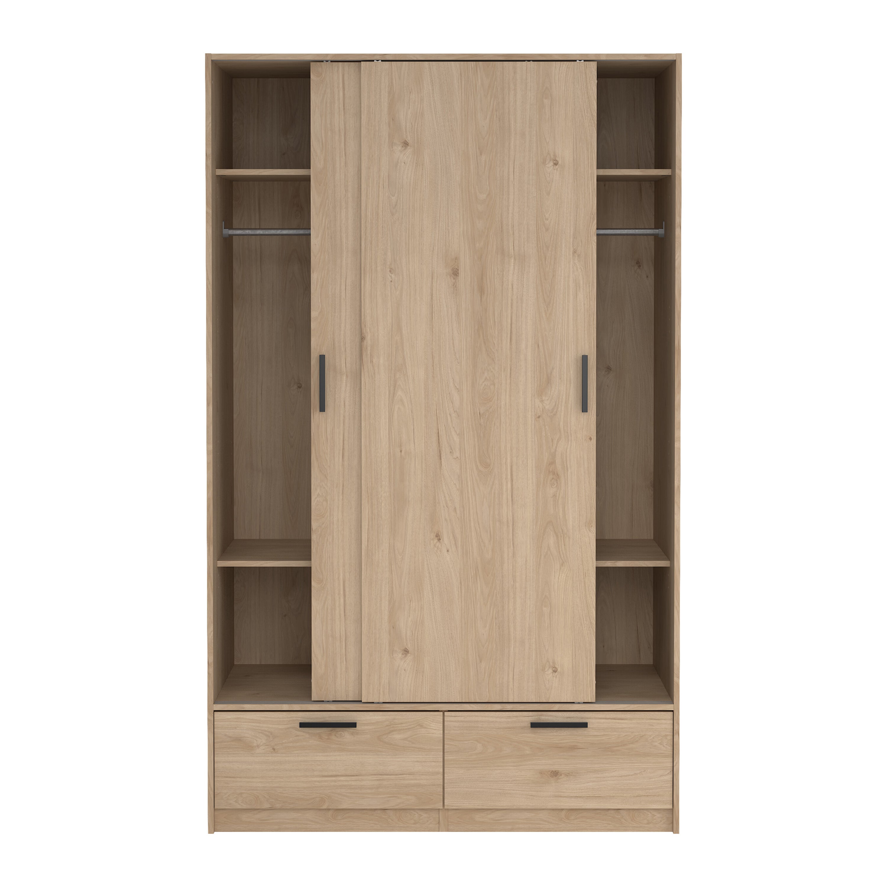 by fonQ basic Slim Kledingkast - B 121,2 - Eiken