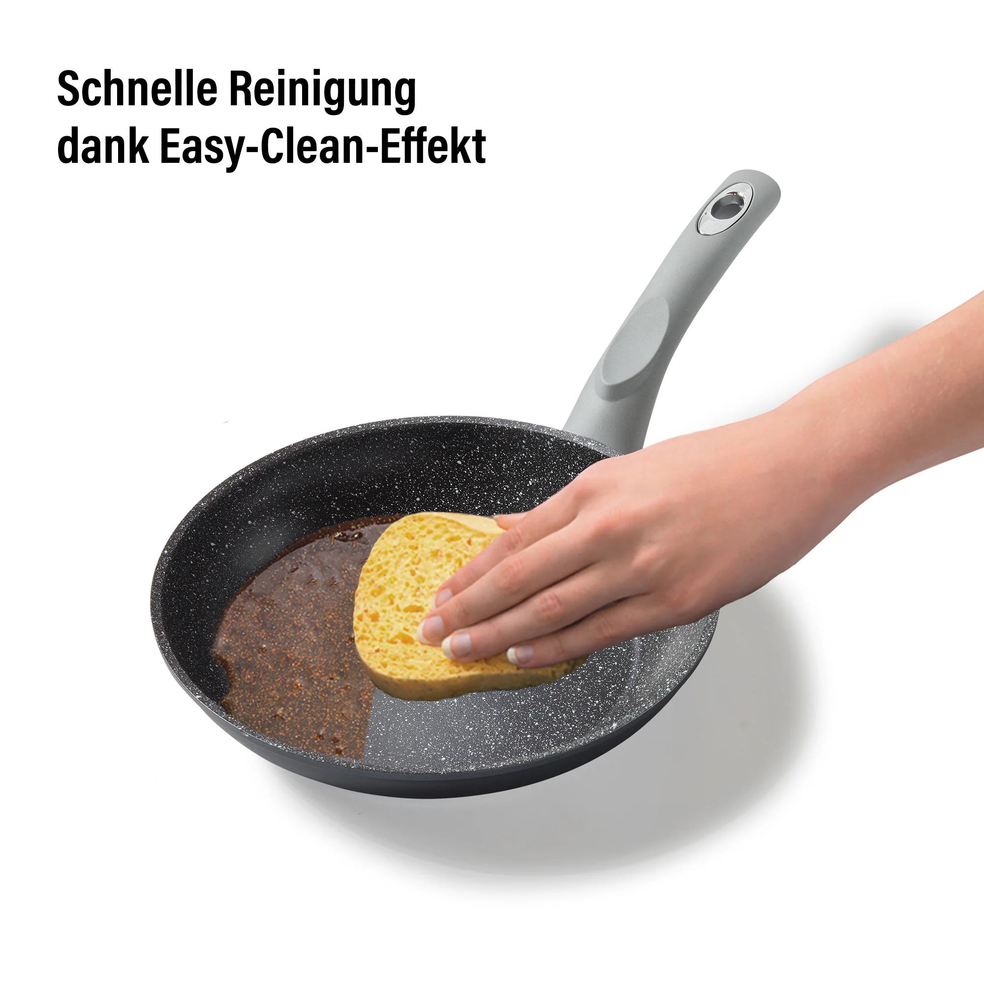STONELINE® Gourmundo Bratpfanne 24 cm, Made in Germany, Induktion, antihaftbeschichtete Pfanne