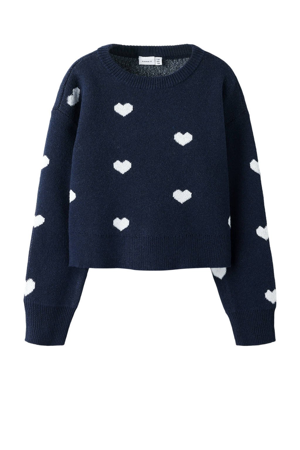 NAME IT MINI gebreide trui donkerblauw