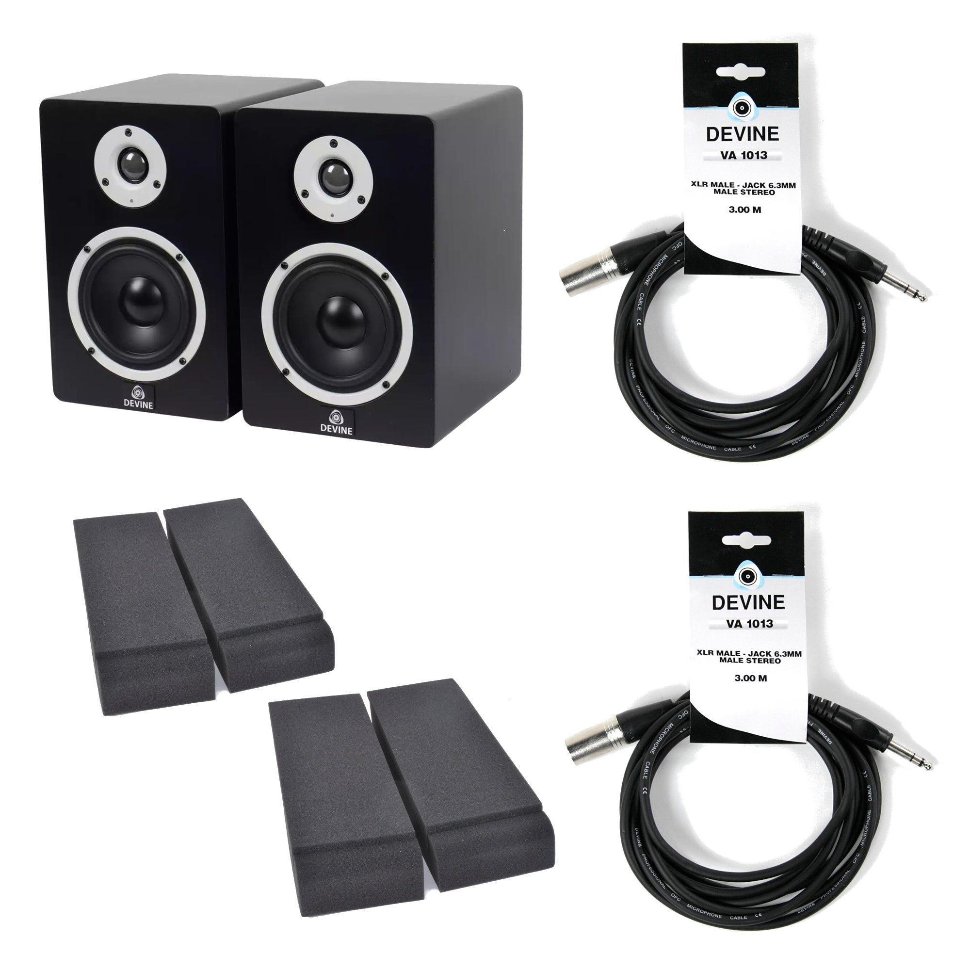 Devine MR-5A met monitor isolatie en kabels