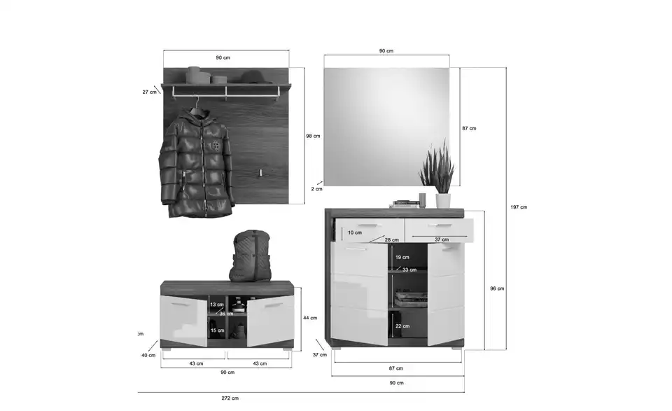 Garderoben-Set