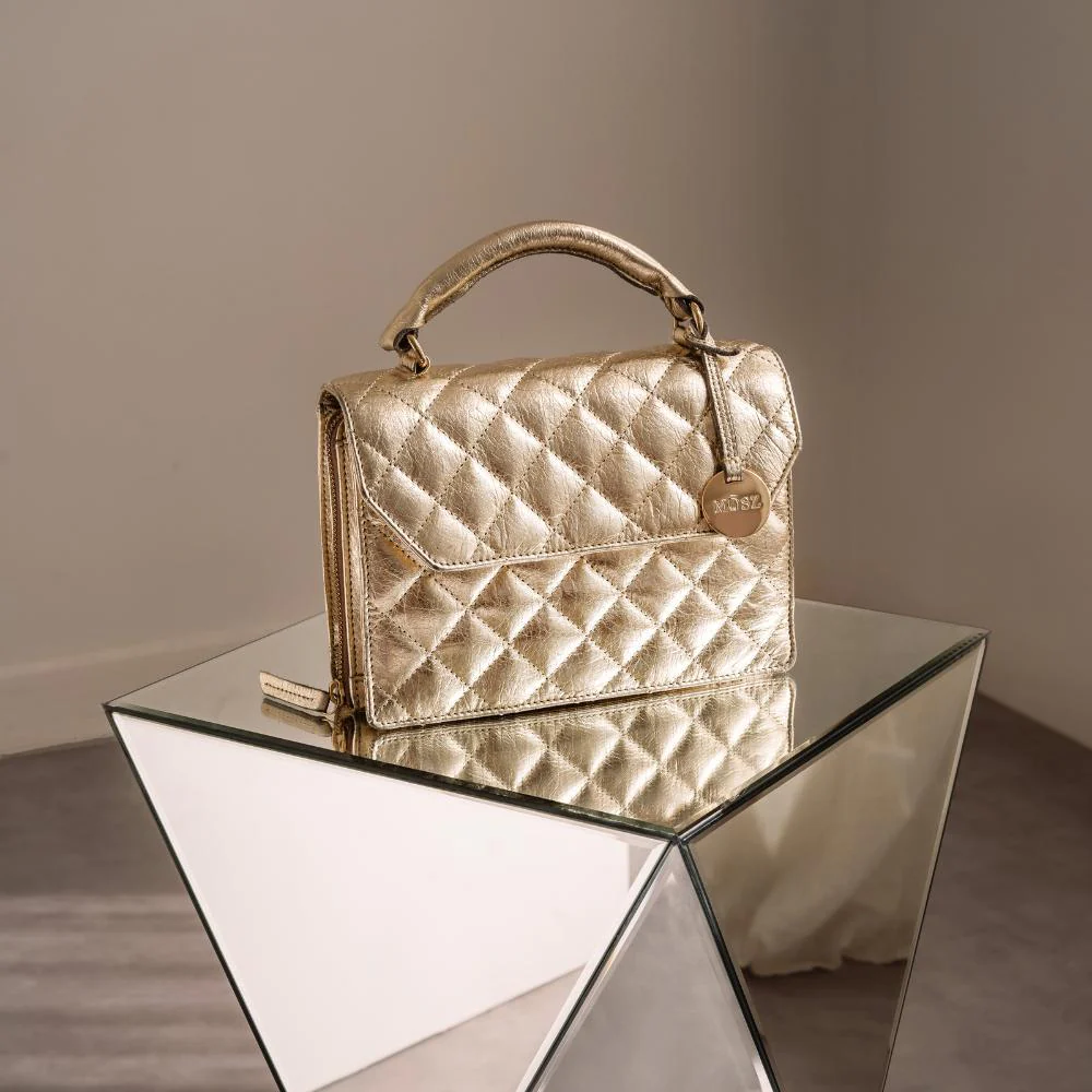 Mōsz Kris Bag L Crossbody Quilted Gold