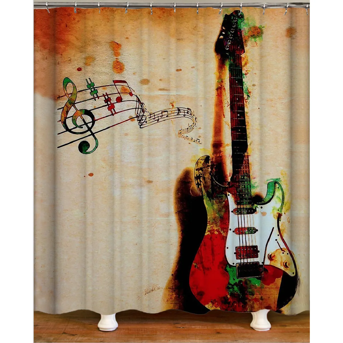 Universal Rideau de douche Instrument Musique - 120x180 cm