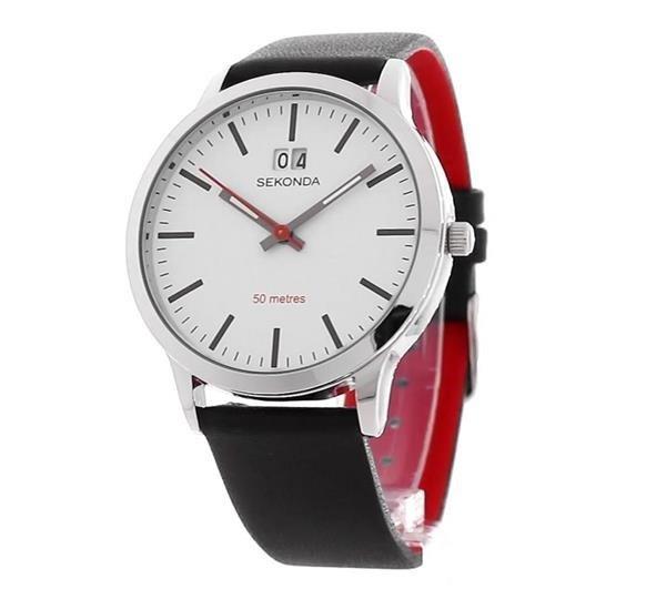 Sekonda Nordic 40mm Silver Watch Round Case White Dial