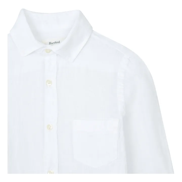 Hartford Chemise Lin Paul Pat | Blanc