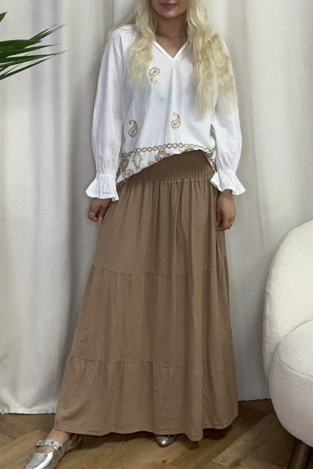 Marta Du Chateau Mdcprincess Skirt 2933 macchiato