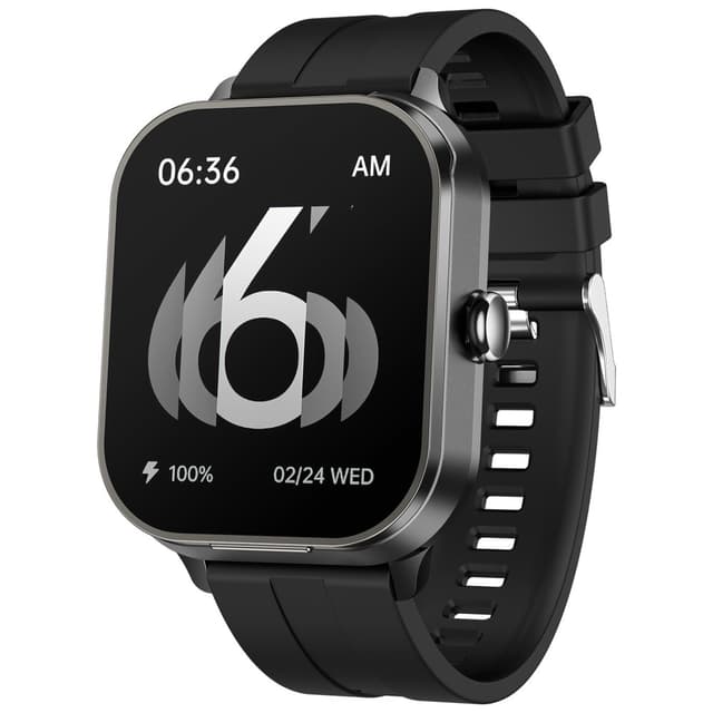 D8 Pro 2-i-1 Bluetooth-hovedtelefoner & Smart Watch Health Monitoring Silikonestrop