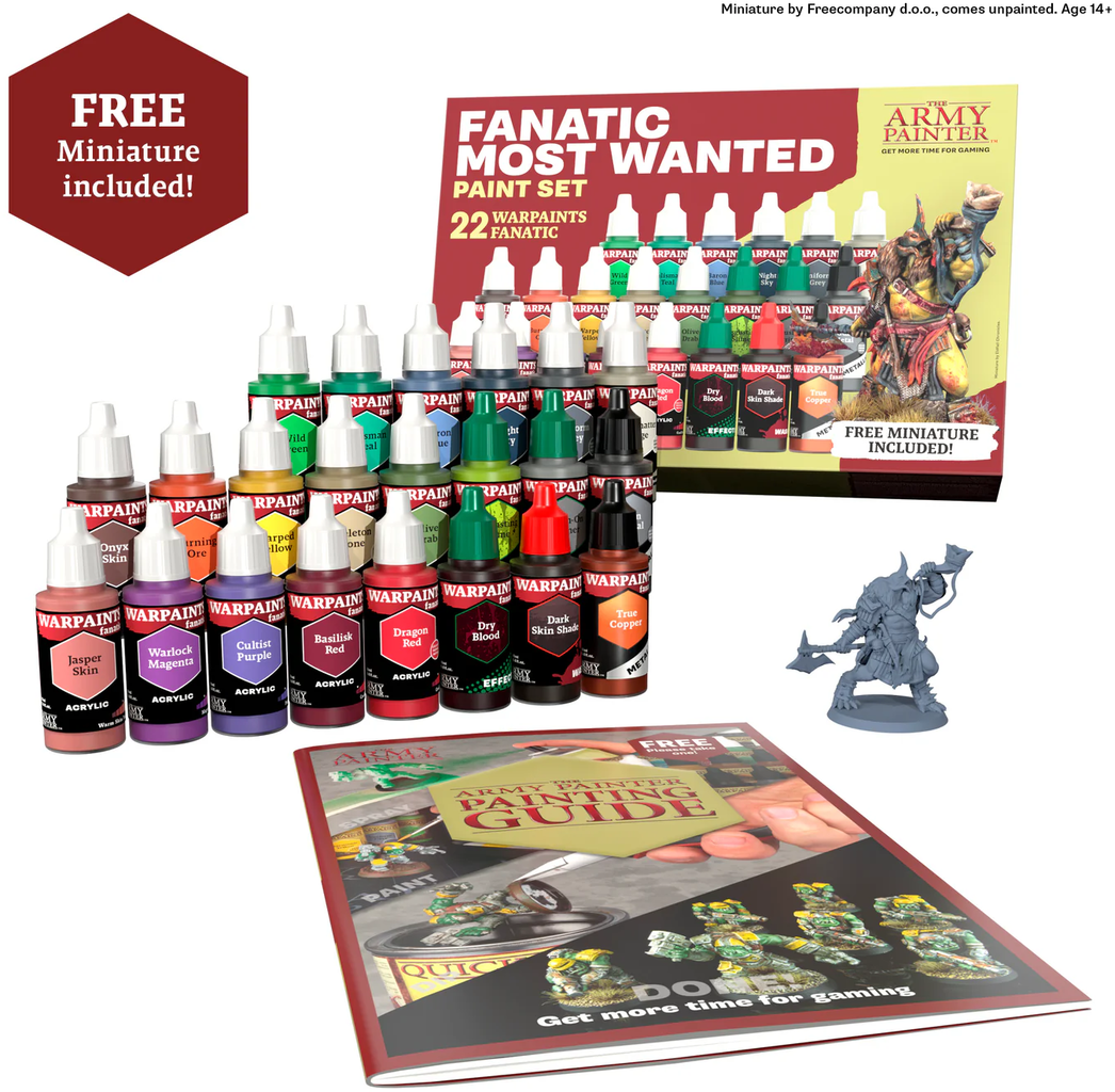 The Army Painter  Warpaints Fanatic: Most Wanted Set    Die Must-Haves für leidenschaftliche Miniaturmaler