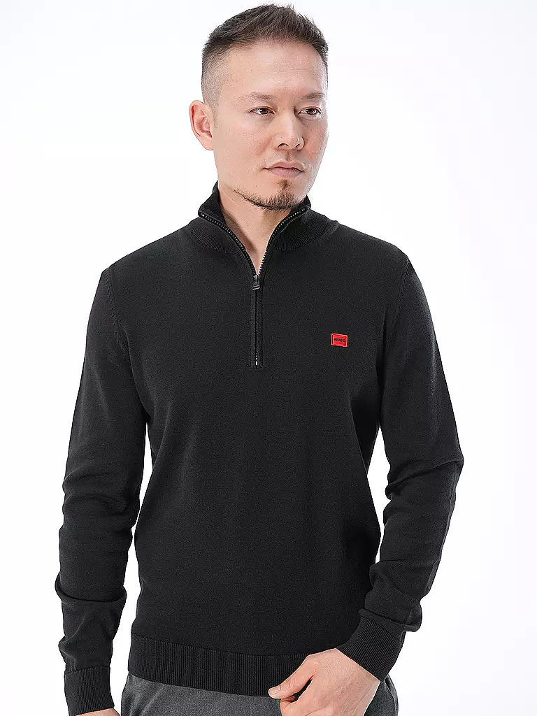 HUGO Troyer Pullover SAN QUINTUS-C schwarz
