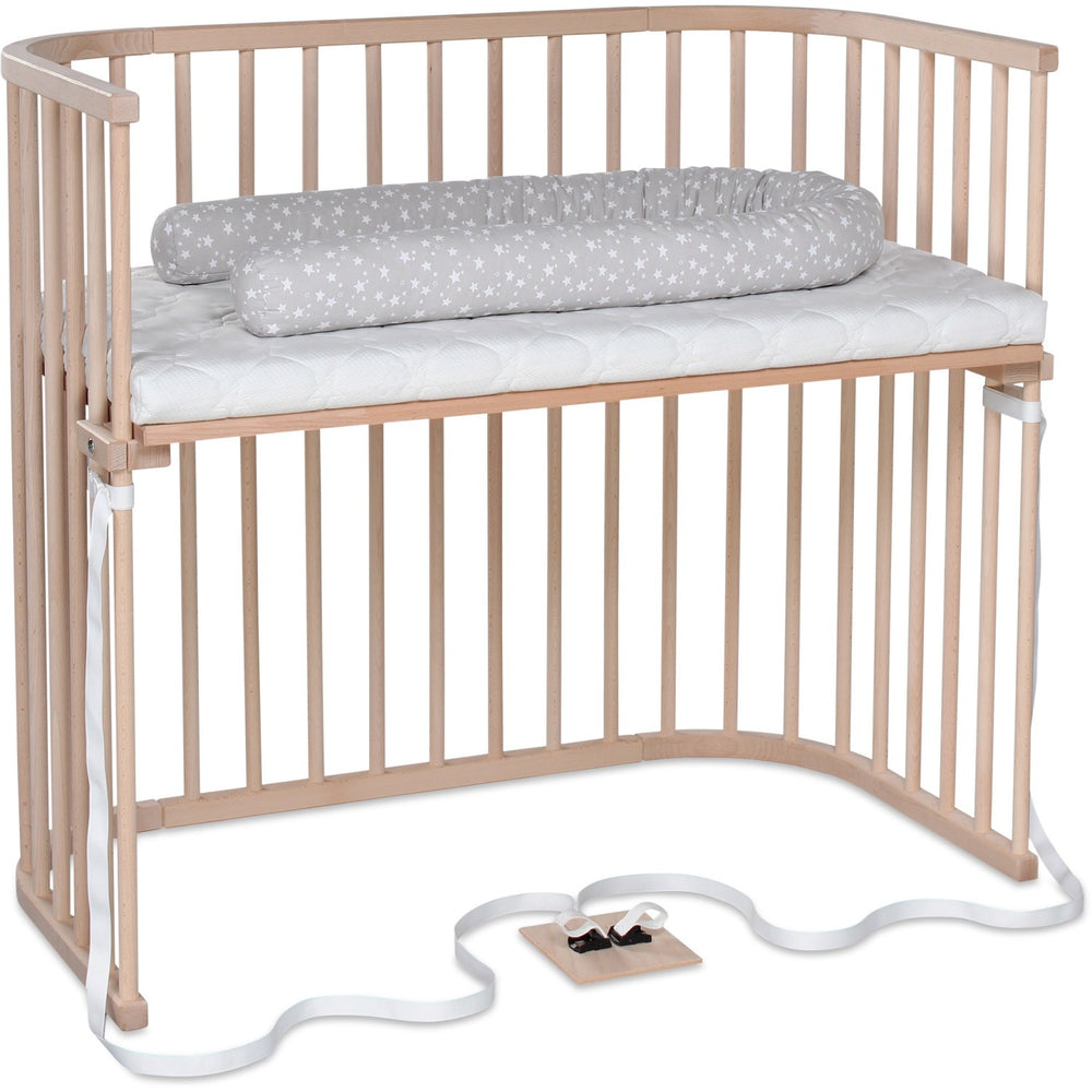 Køb babybay® Bedside Crib Natural Ubehandlet Boxspring Xxl Co-Sleeper Babyseng