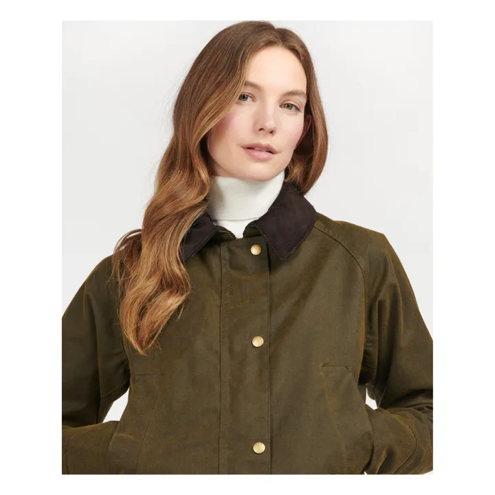 Barbour Veste Cirée Acorn | Vert kaki