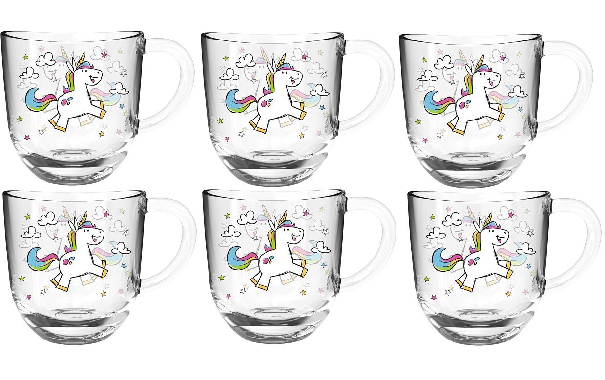 Kindertasse Bambini Einhorn, 6 StückTassen Set mit Einhorn Motiv