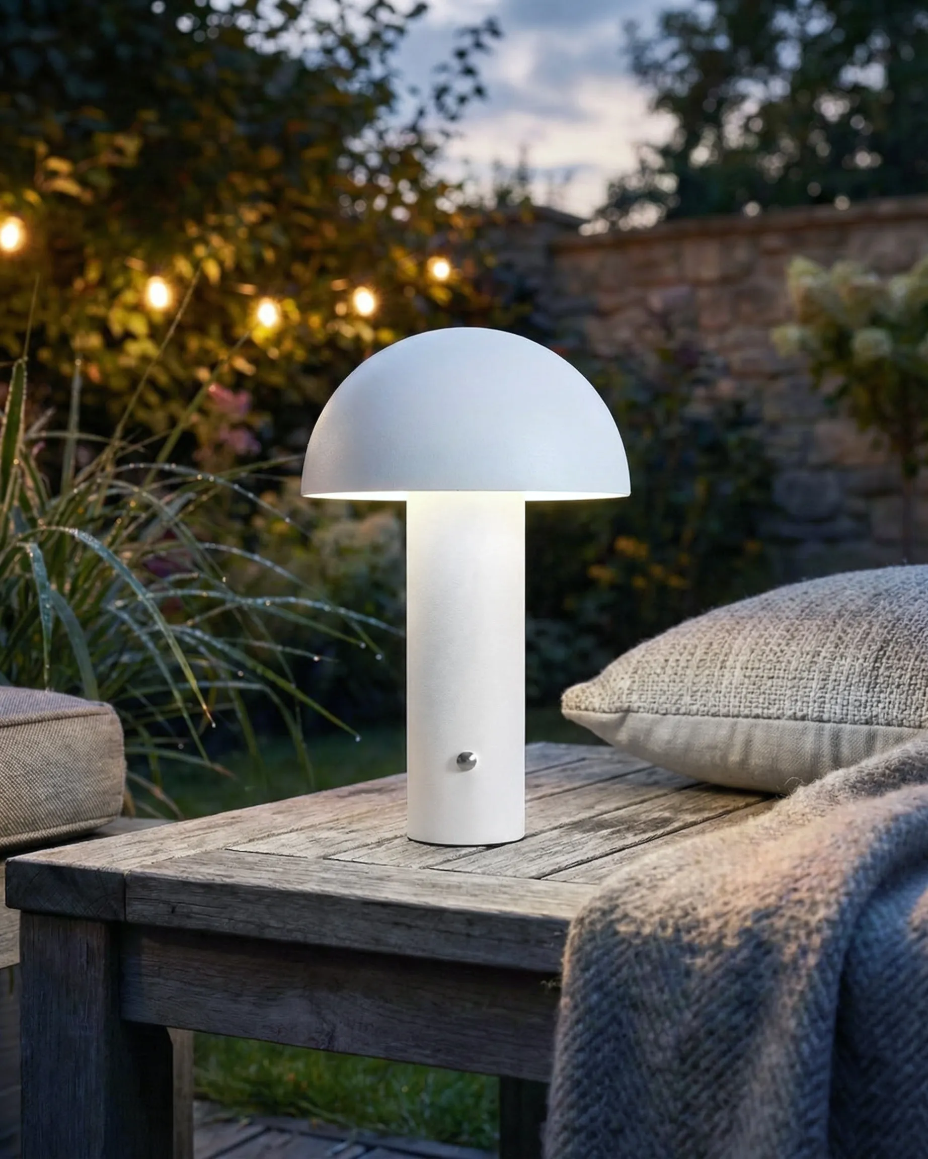 LED draadloze tafellamp BOJO met dimmer Metaal Wit