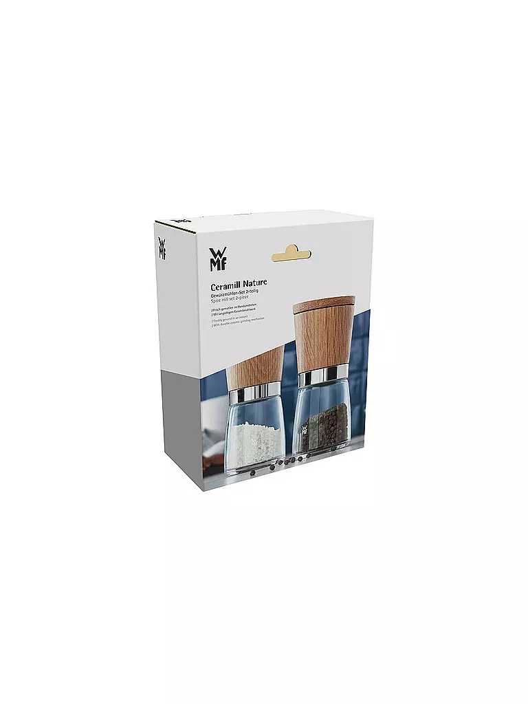 WMF Nature Ceramill Gewürzmühlen-Set 2-teilig 13,8cm braun