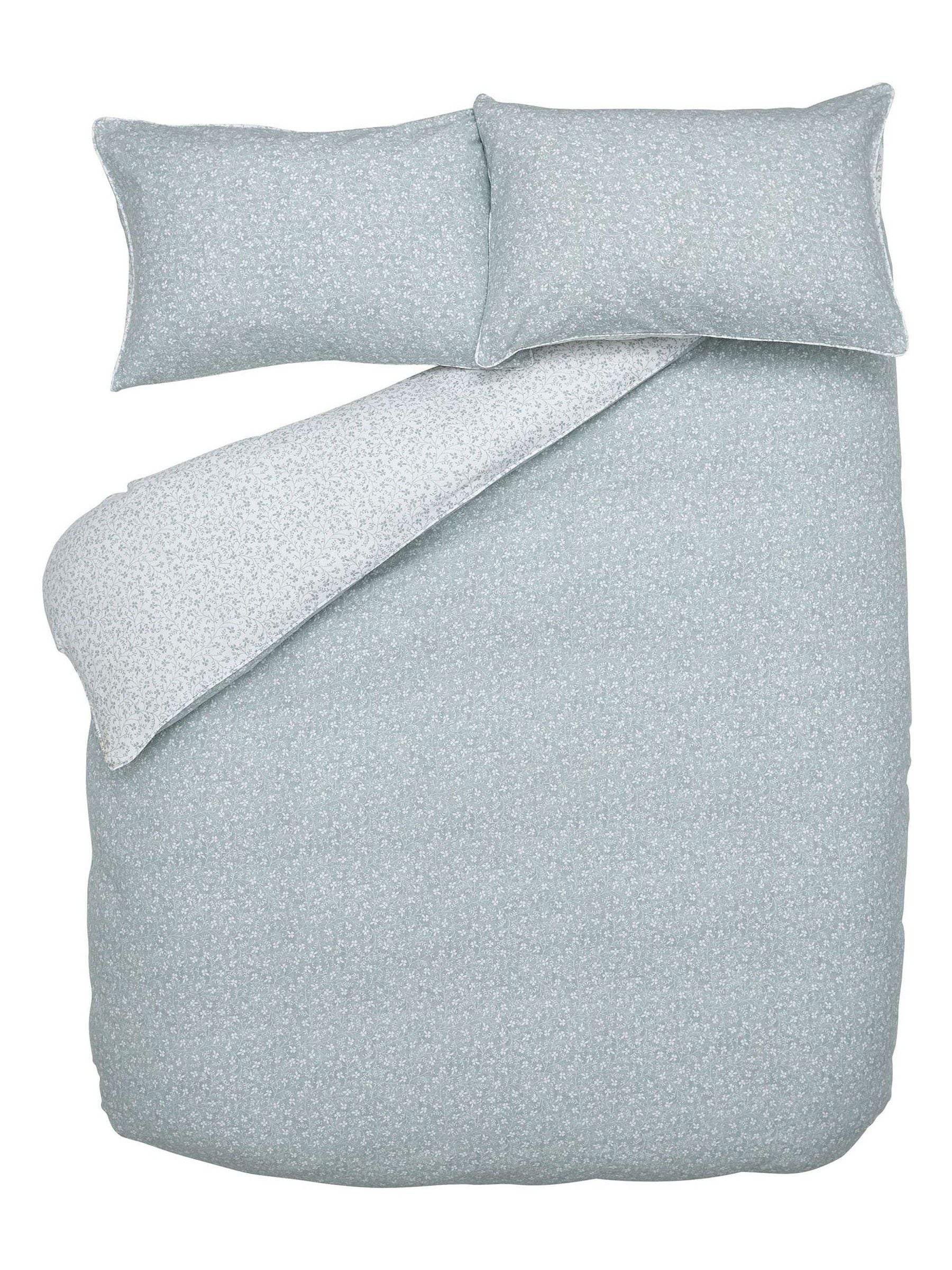 Laura Ashley Supersoft 100% Brushed Cotton Campion Duvet Cover and Pillowcase Set