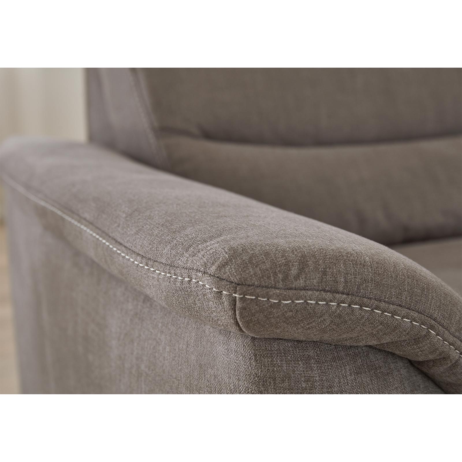polsterpower Ecksofa - mandel - Recamiere rechts - Basismodell