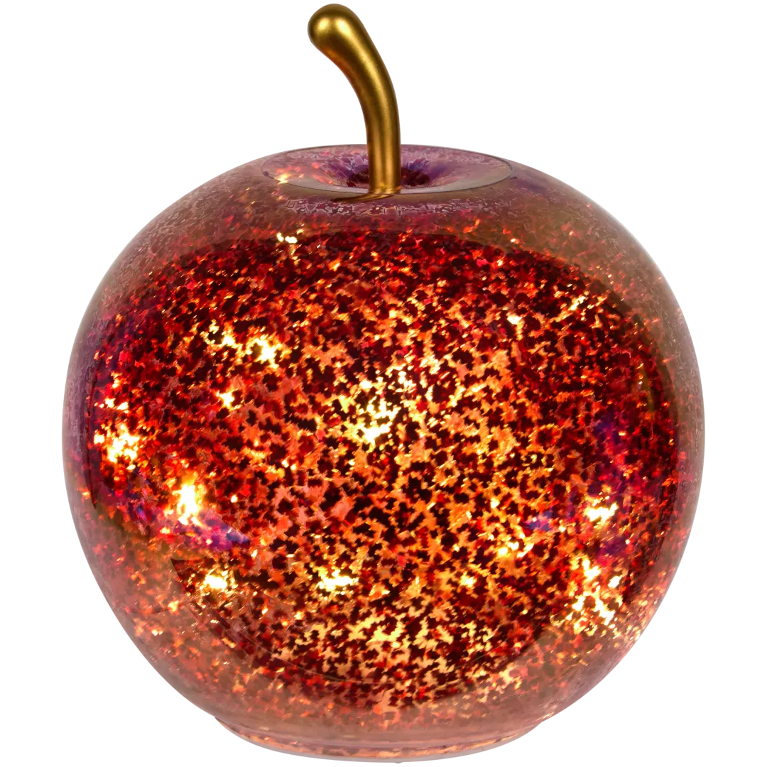 Pomme pailletée LED
