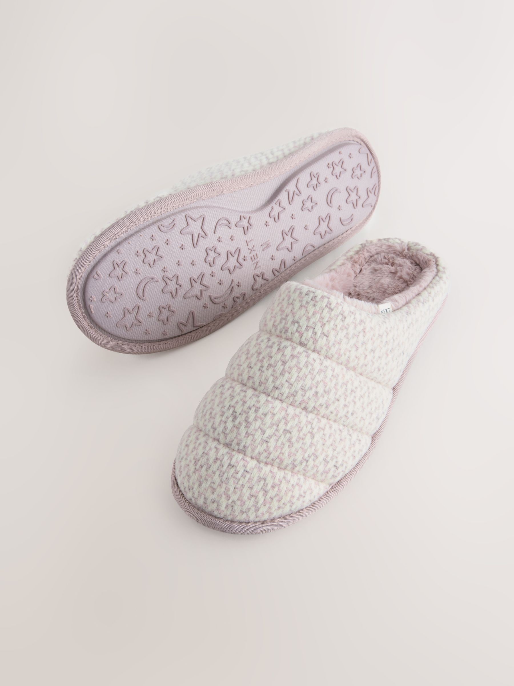 Roze - Quilted Brushed Mules