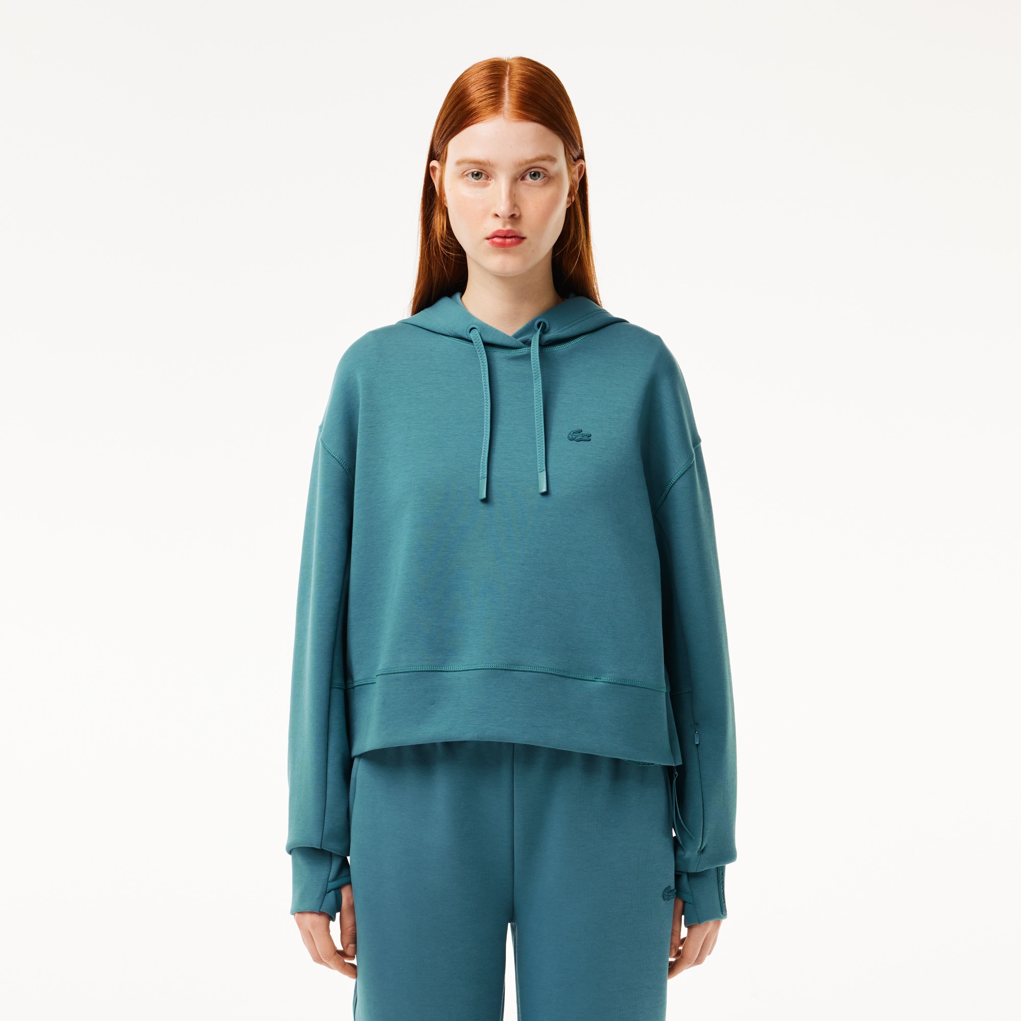 Sweatshirt à capuche Jogger femme Lacoste avec passe-pouce Sweatshirts - Bleu - Lacoste - Femme