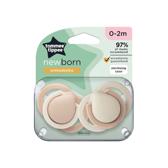 Sucettes nouveau-né lot de 2   Aléatoire        de               Tommee Tippee