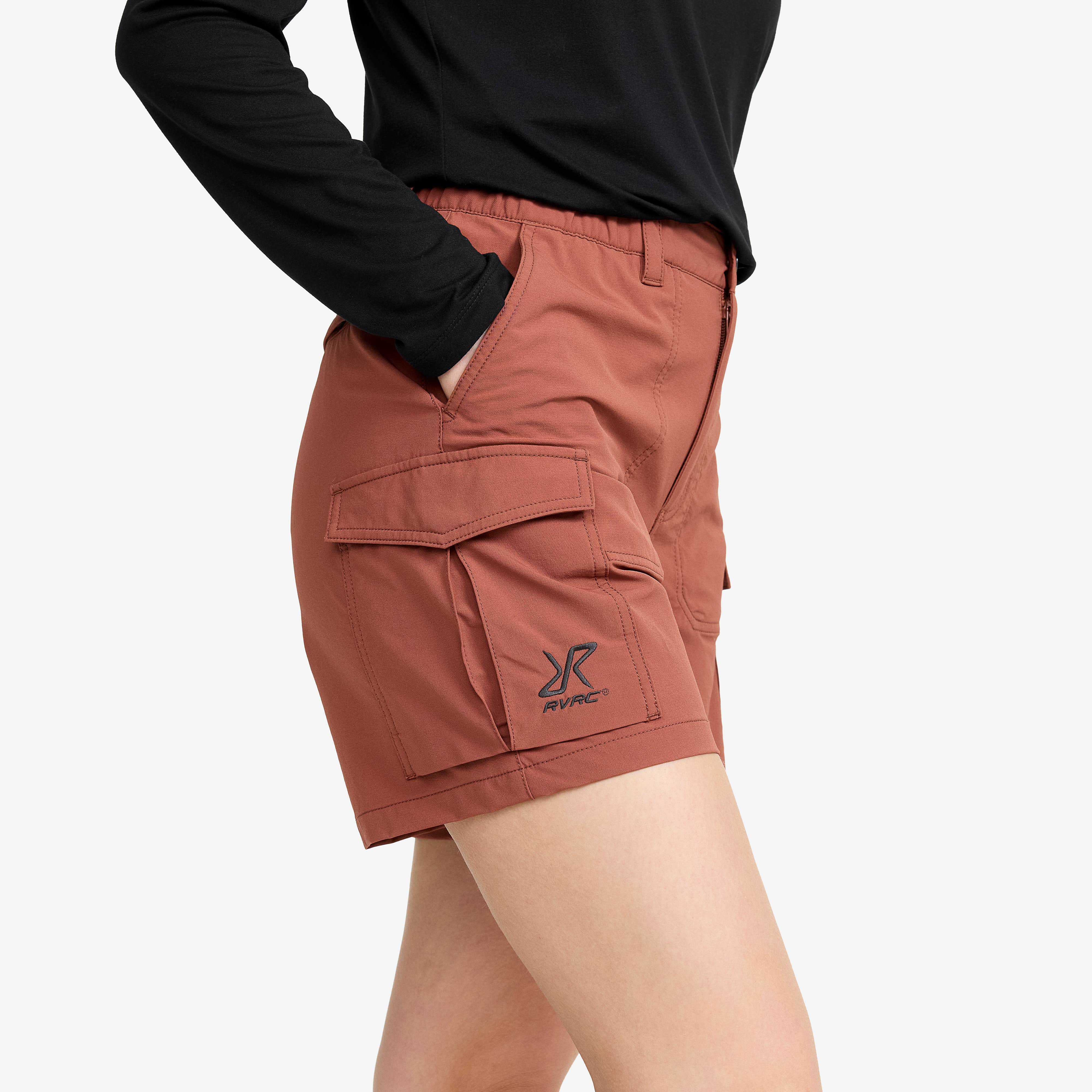 Adventure Cargo Stretch Shorts Dame Pink Mahogany