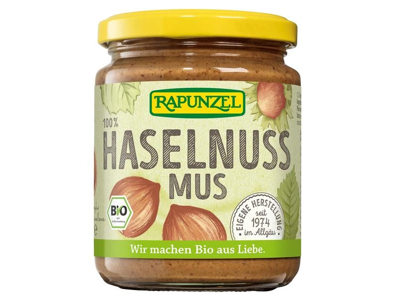 Rapunzel Brotaufstrich Bio  Haselnussmus 500 g Biologisch zertifizierte Haselnusscreme