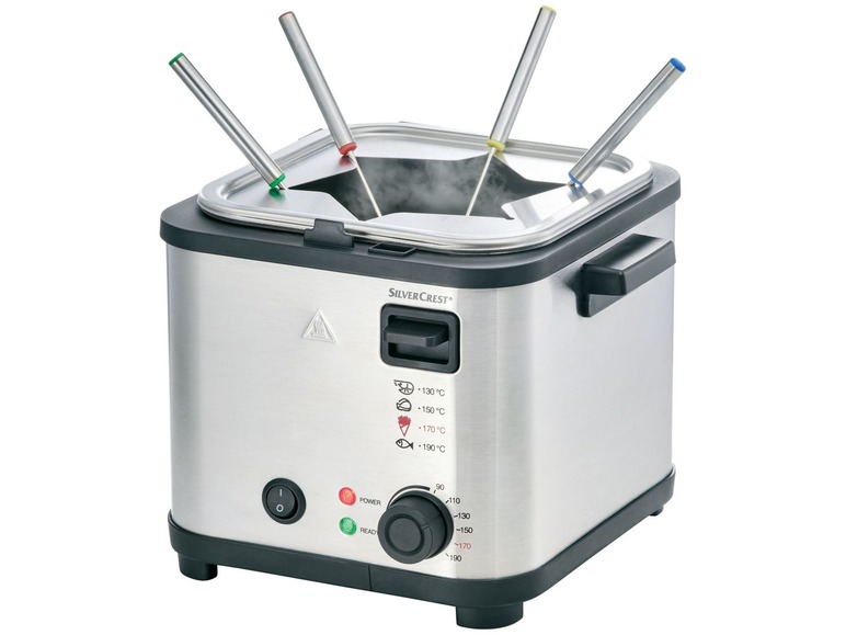 Mini-friteuse met fondue
