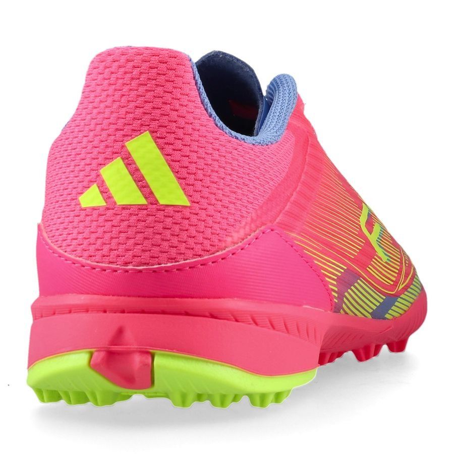 adidas F50 League TF Mystic Victory - Lucid Pink/Lucid Lemon/Blue Fusion Enfant