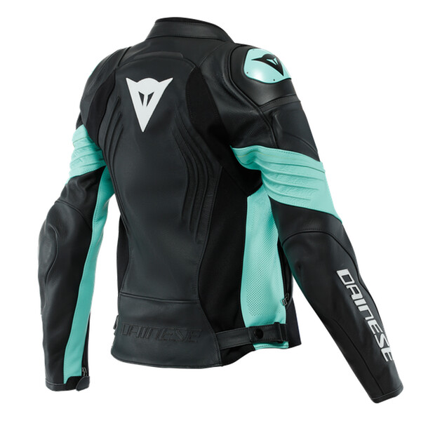 Dainese - Blouson femme Racing 4 Lady Perforé Noir / Turquoise